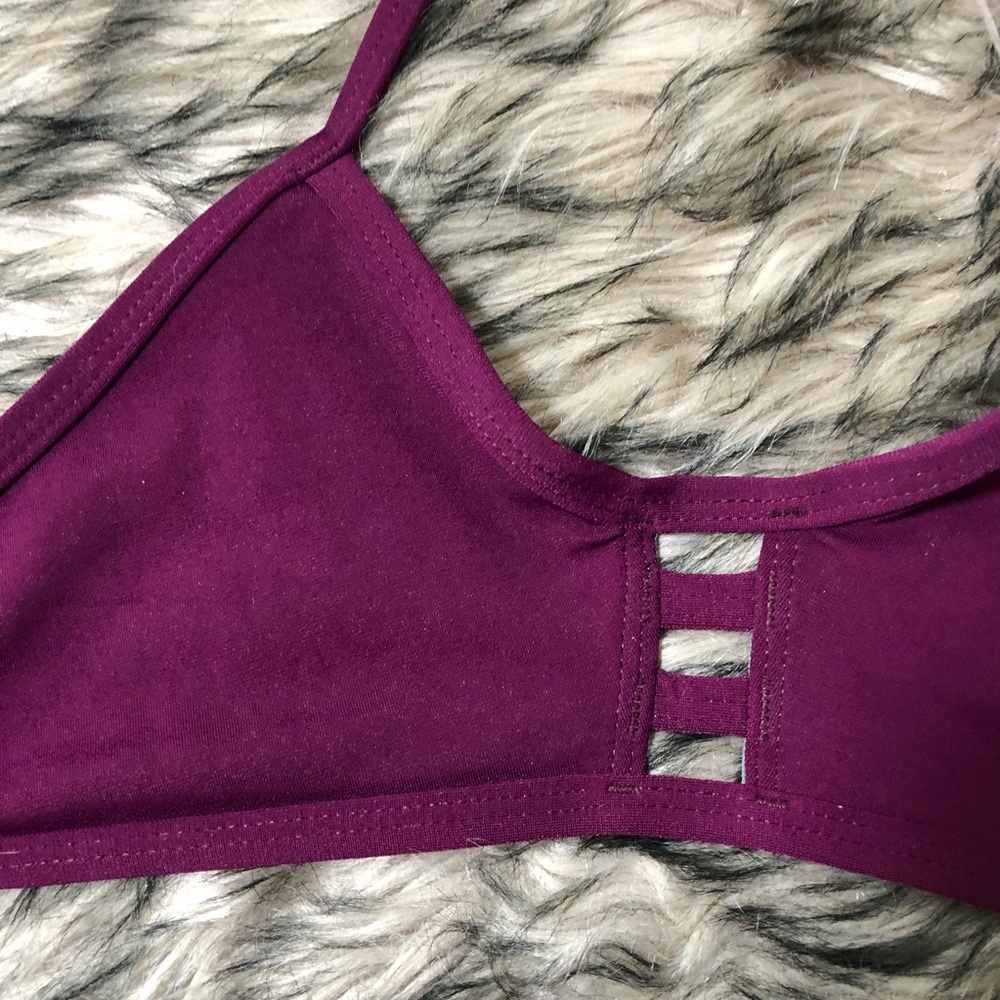 Jolyn Tomcat Bikini Top Burgundy Size S - Picture 8 of 13